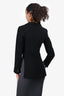 Alaia Black Wool Cropped Tailcoat Tuxedo Blazer Size 38