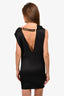 Lanvin Black Cowl Neck Sleeveless Detail Dress Size 34