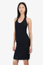 Hermes Black Silk Halter Neck Dress Size 34