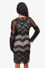 Diane von Furstenberg Black Lace Dress Size 6