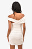 Alexandre Vauthier White Slinky Mini Dress Size 38