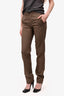 Marni Brown Lightweight Straight Leg Pants Size 40