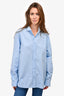 Gucci Blue Cotton Shirt Size 43