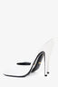 Gucci White Patent Leather Peep Toe Heels Size 40.5