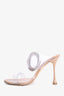 Manolo Blahnik PVC Crystal Buckle Fibionabi 105 Embellished Heels Size 41