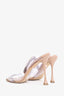 Manolo Blahnik PVC Crystal Buckle Fibionabi 105 Embellished Heels Size 41