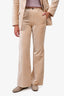 Forte Forte Beige Velvet Blazer + Trouser Set Size 4