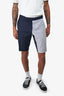 Thom Browne Navy/White Striped Two-Tone Shorts Size 3 Mens