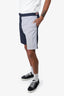 Thom Browne Navy/White Striped Two-Tone Shorts Size 3 Mens