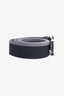 Prada Grey/Black Canvas Buckle Belt