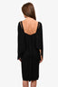 Roland Mouret Black Asymmetric Drape Detail Dress Size 8