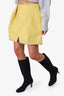 Carven Yellow/Beige Trim High Waisted Skirt Size 38