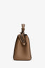 Fendi Brown Leather Dot Com Top Handle Bag with Strap (As Is)