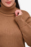 Monse Brown Wool Knit Turtleneck Cut-Out Sweater Size XS