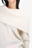 Acne Studios White Mohair Cowl Neck Sweater Size XXS