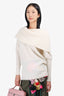 Acne Studios White Mohair Cowl Neck Sweater Size XXS