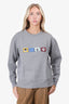 Acne Studios Grey Animal Patch Sweatshirt Size XS