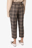 Acne Studios Brown Wool Plaid Pants Size 34