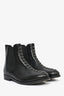 Alaia Black Leather Metal Detailed Chelsea Boots Size 35.5