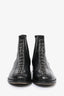 Alaia Black Leather Metal Detailed Chelsea Boots Size 35.5