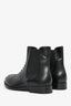 Alaia Black Leather Metal Detailed Chelsea Boots Size 35.5