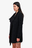 Vince Black Wool Open Cardigan Coat Size S