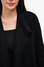 Vince Black Wool Open Cardigan Coat Size S