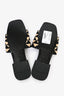 Prada Black/Beige Fabric Slides Size 37