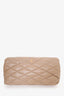 Saint Laurent Brown Lambskin Quilted Sade Puffer Envelope Clutch