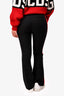 Alexander McQueen Black/Red Trim Wool/Silk Trousers Size 38