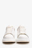 Alexander McQueen White/Pink Oversized Sneakers Size 38.5