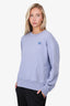 Acne Studios Blue Face Logo Crew Neck Sweater Size L