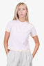 Thom Browne Pink/Yellow Top Stitched T-Shirt Size 38