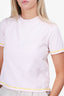 Thom Browne Pink/Yellow Top Stitched T-Shirt Size 38