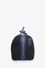 Gucci Black/Navy Canvas/Leather 'Gucci' Printed Duffle Bag With Strap