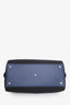 Gucci Black/Navy Canvas/Leather 'Gucci' Printed Duffle Bag With Strap