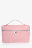 Loro Piana Pink Grained Calfksin Extra Pocket L27 With Strap