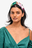 Gucci Green Floral Silk 'Blooms' Headband