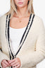 Brunello Cucinelli Ivory Fuzzy Knit Cardigan Size XL