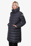 Moncler Black Down Quilted Puffer Knee Length Coat Size 3