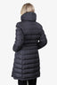 Moncler Black Down Quilted Puffer Knee Length Coat Size 3