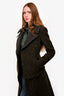 Celine Green Wool/Mohair Long Jacket Size 38