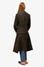 Celine Green Wool/Mohair Long Jacket Size 38