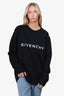 Givenchy Black Logo Print Sweatshirt Size M Mens