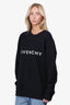 Givenchy Black Logo Print Sweatshirt Size M Mens