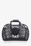 Fendi Matte Black/Brown Rubber Vitello Liberty Bag