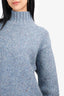 Acne Studios Blue Wool Turtle Neck Sweater Size XX-Small