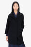 Max Mara Studio Black Wool Coat Size 0