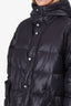 Valentino Black Quilted Oversize Vltn Hooded Down Coat Size 48