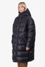 Valentino Black Quilted Oversize Vltn Hooded Down Coat Size 48